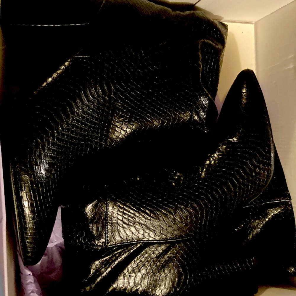 BLACK TALL BOOTS 🤩 NEW IN BOX SIZE 8.5 MADDEN GIRL FIREFLYY BLACK PARI